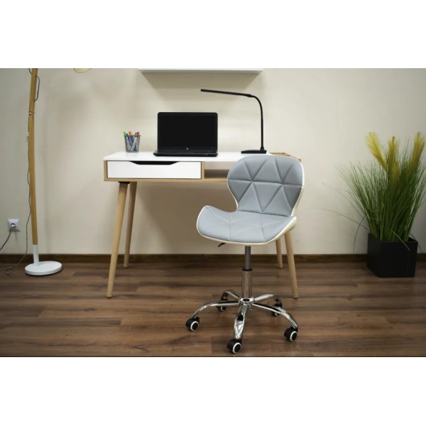 Офісне крісло Leobert Avola сіро-біле