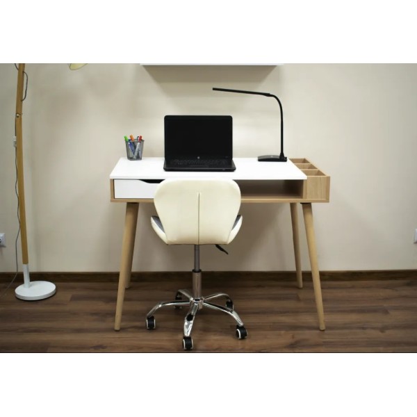 Офісне крісло Leobert Avola сіро-біле