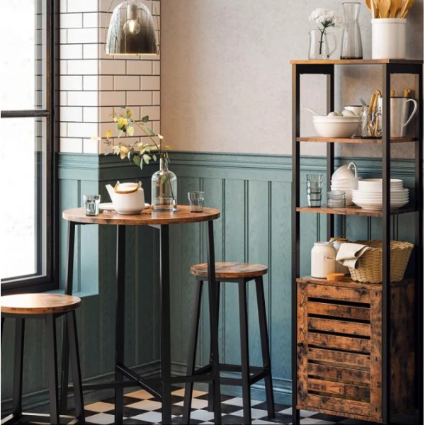 Барний стілець Leobert Halmar 2 штуки в стилі Loft коричневий