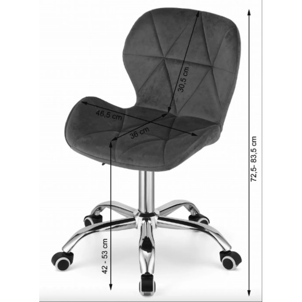 Офісне крісло Leobert Avola темно-рожеве