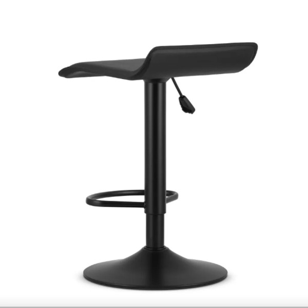 Барний стілець Leobert Fort екошкіра чорна основа