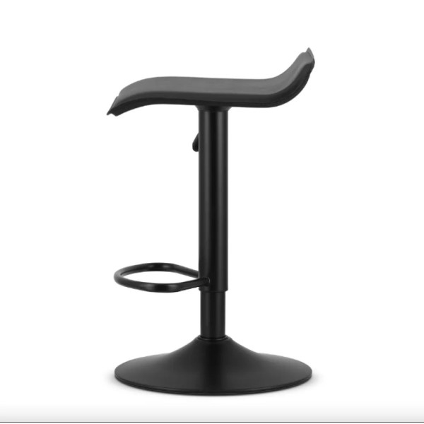 Барний стілець Leobert Fort екошкіра чорна основа