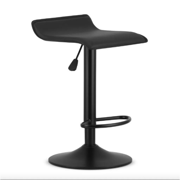 Барний стілець Leobert Fort екошкіра чорна основа