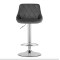 Барний стілець Leobert Kast з спинкою сірий