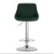 Барний стілець Leobert Kast з спинкою зелений