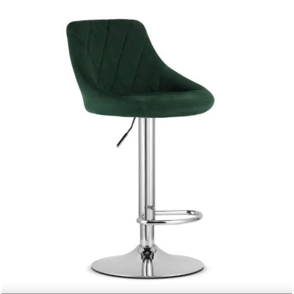 Барний стілець Leobert Kast з спинкою зелений
