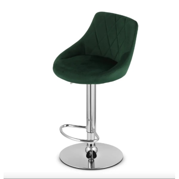 Барний стілець Leobert Kast з спинкою зелений