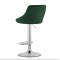 Барний стілець Leobert Kast з спинкою зелений