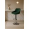 Барний стілець Leobert Kast з спинкою зелений