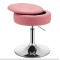 Крісло табурет обертове Costway Meri з місцем для зберігання рожевий