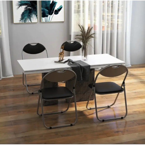 Комплект стільців складаних Costway Moro з переносною ручкою 4 штуки