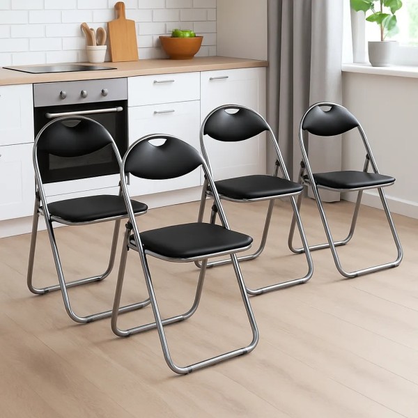 Комплект стільців складаних Costway Moro з переносною ручкою 4 штуки