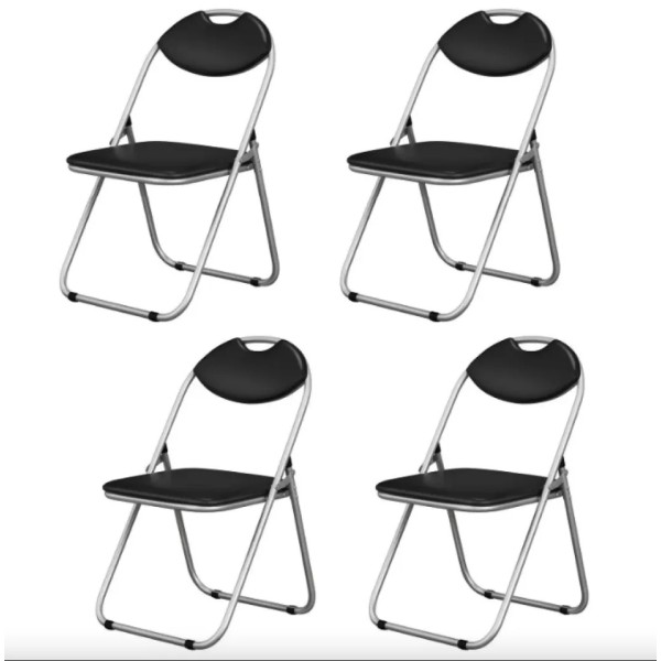 Комплект стільців складаних Costway Moro з переносною ручкою 4 штуки