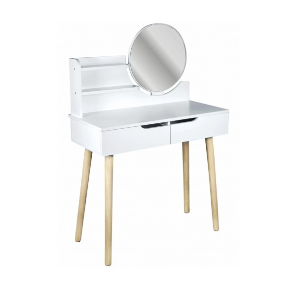 Туалетний столик Jumi Scandi з шухлядами, білий