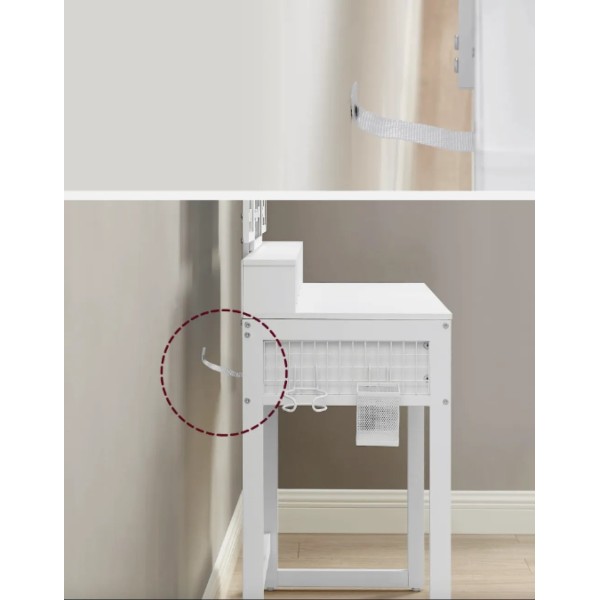 Туалетний столик Leobert Vicco трюмо з пуфом білий