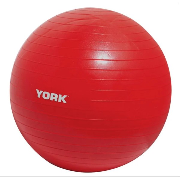 Фітбол York Fitness 55см червоний + насос