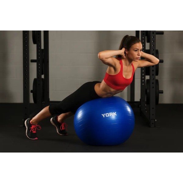 Фітбол York Fitness 65см синій + насос