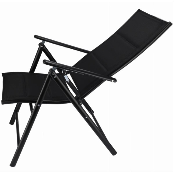 Пляжне крісло Jumi Tillvex з регульованою спинкою чорне