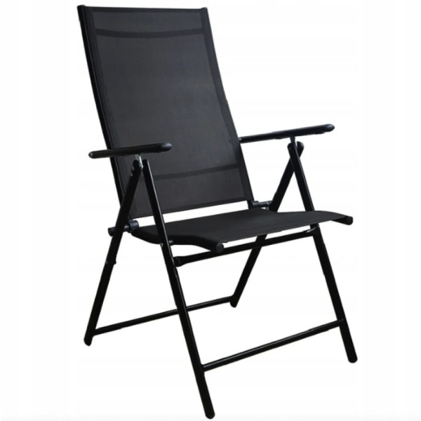 Пляжне крісло Jumi Tillvex з регульованою спинкою чорне