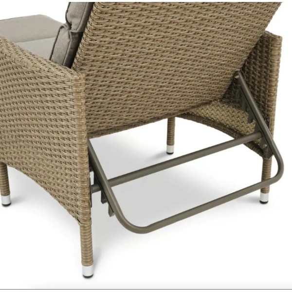 Садовий шезлонг Di Volio Breso з ротангу бежевий