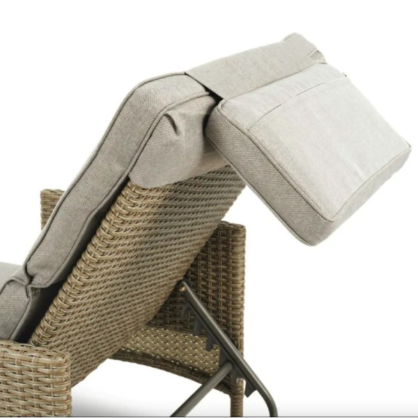 Садовий шезлонг Di Volio Breso з ротангу бежевий