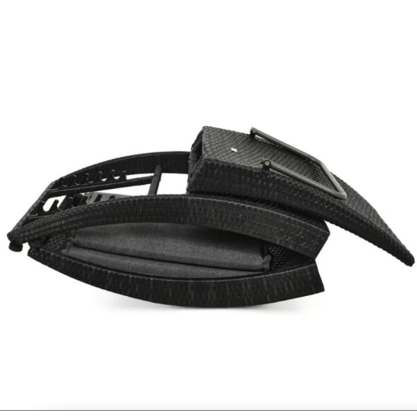 Садовий шезлонг Di Volio Ciampino чорний/графітовий