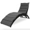 Садовий шезлонг Di Volio Ciampino чорний/графітовий