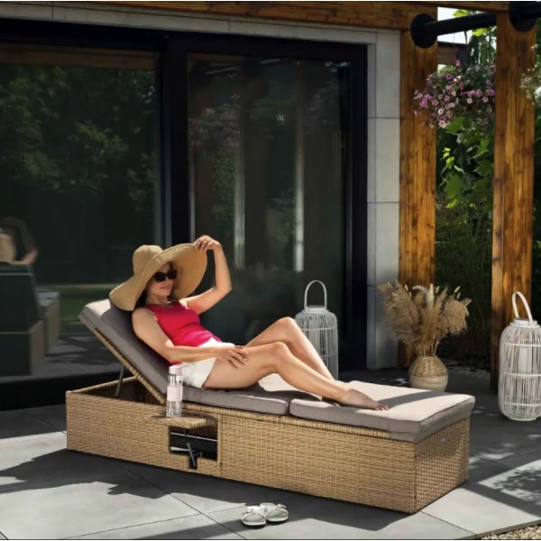 Садовий шезлонг Di Volio Asco бежевий