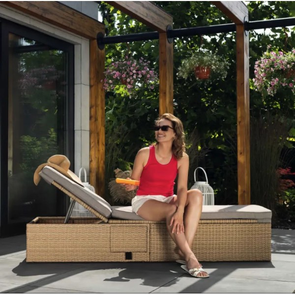 Садовий шезлонг Di Volio Asco бежевий