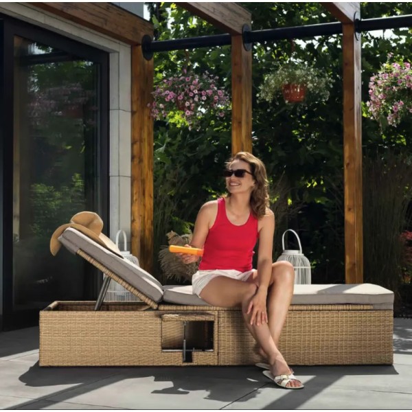 Садовий шезлонг Di Volio Asco бежевий