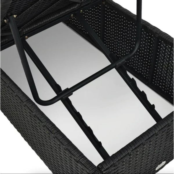 Садовий шезлонг Di Volio Asco чорний