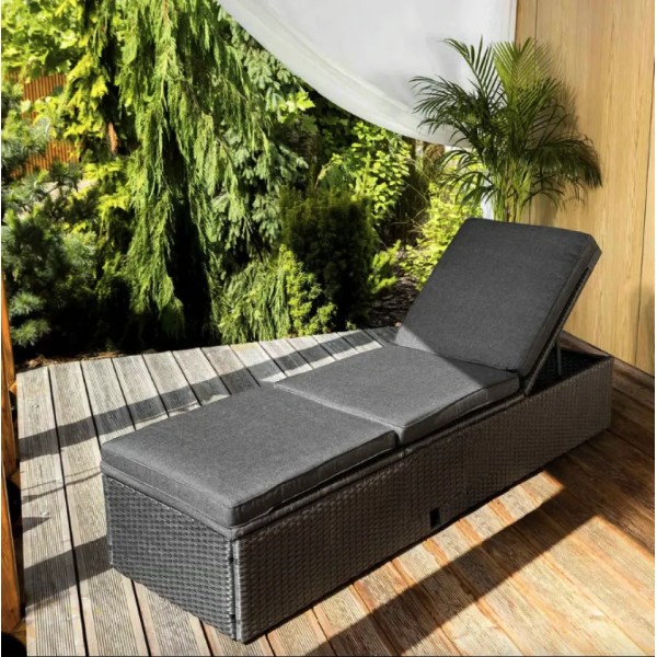 Садовий шезлонг Di Volio Asco чорний