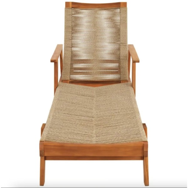 Садовий шезлонг Di Volio Alege з дерева бежевий