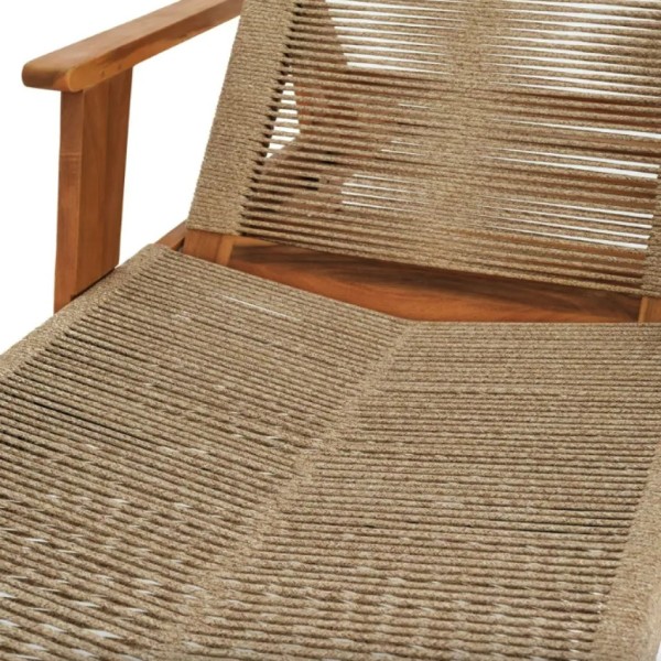 Садовий шезлонг Di Volio Alege з дерева бежевий