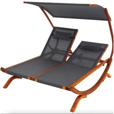 Садовий шезлонг Di Volio Pionza двомісний сірий