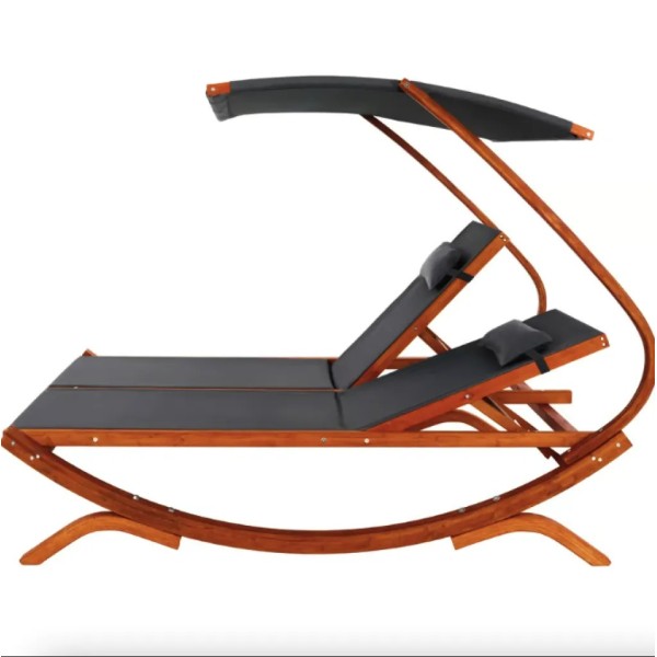 Садовий шезлонг Di Volio Pionza двомісний сірий