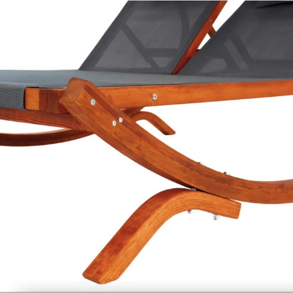 Садовий шезлонг Di Volio Pionza двомісний сірий