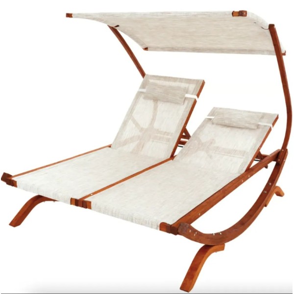 Садовий шезлонг Di Volio Pionza двомісний бежевий