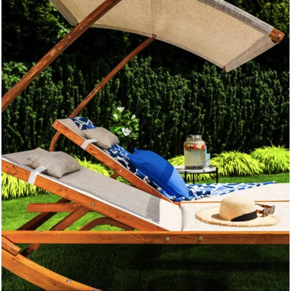 Садовий шезлонг Di Volio Pionza двомісний бежевий