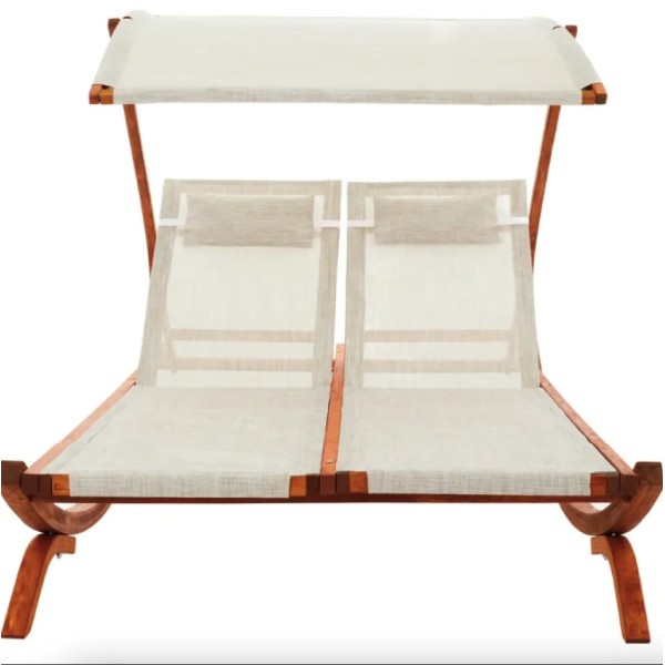 Садовий шезлонг Di Volio Pionza двомісний бежевий