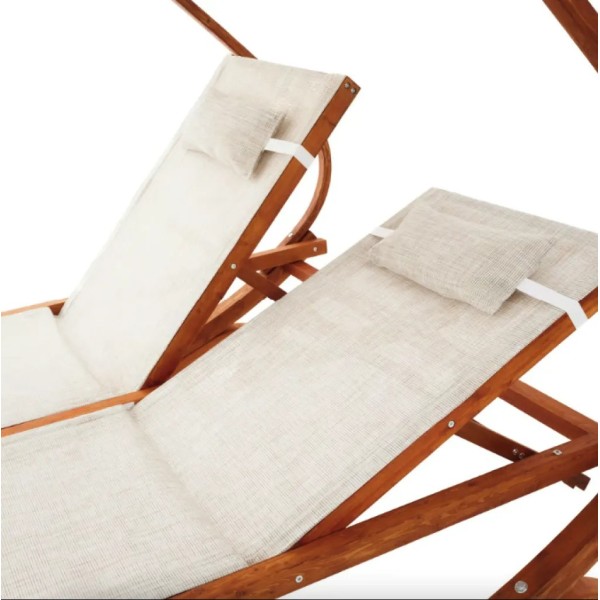 Садовий шезлонг Di Volio Pionza двомісний бежевий