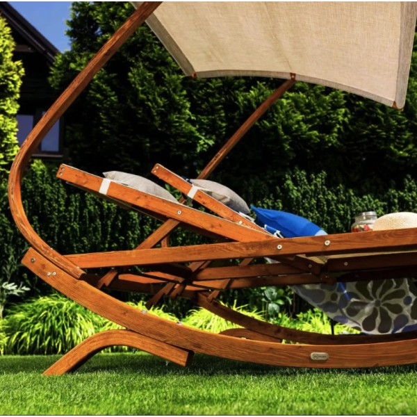 Садовий шезлонг Di Volio Pionza двомісний бежевий