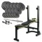 Набір з лавою Besport WB-003, штангою та гантелями PowerPro 68 кг