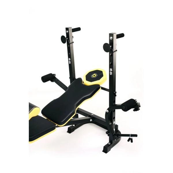 Набір з лавою Besport WB-004, штангою та гантелями PowerPro 89 кг