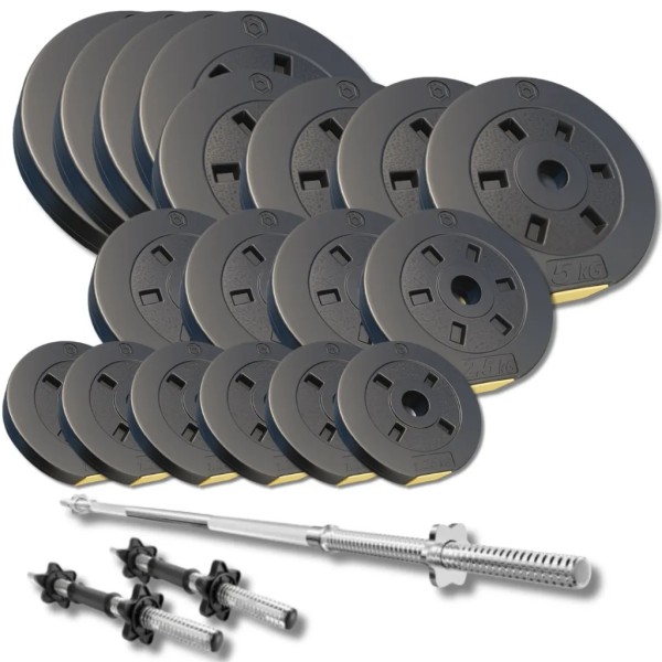 Набір з лавою Besport WB-004, штангою та гантелями PowerPro 89 кг