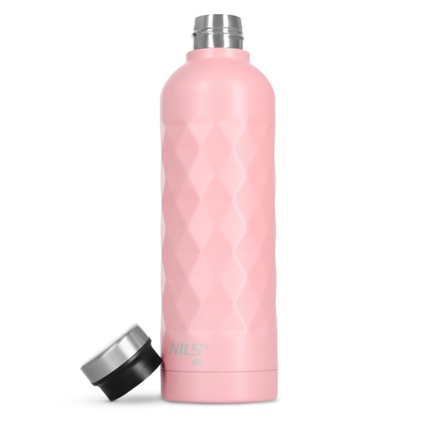 Термопляшка Nils NC3805, 750 мл, нержавіюча сталь, рожева