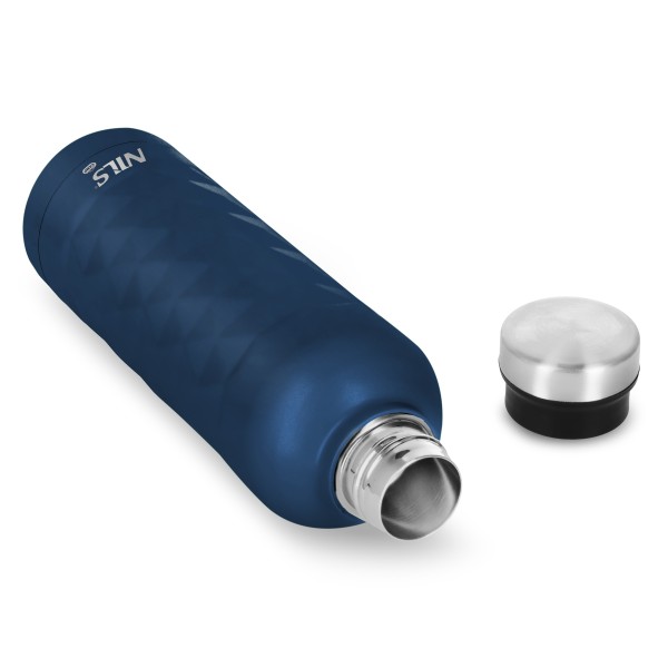 Термопляшка Nils NC3805, 750 мл, нержавіюча сталь, синя