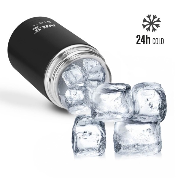 Термос для їжі Nils NC3802, 1000 мл, нержавіюча сталь, чорний