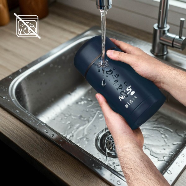 Термос для їжі Nils NC3802, 1000 мл, нержавіюча сталь, синій