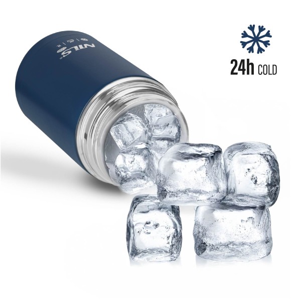 Термос для їжі Nils NC3802, 1000 мл, нержавіюча сталь, синій